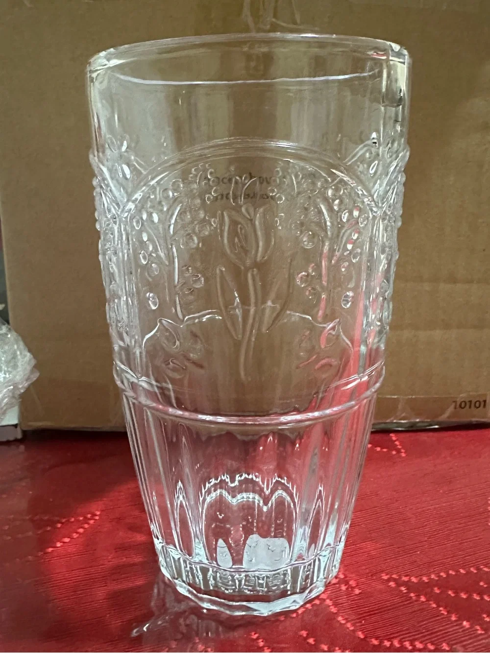 Princess House Wildflower Glasses/ Vasos- Set of 4